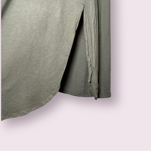 Maeve By Anthropology Olive Green V-Neck Tank Womens Size Small - Picture 2 of 7